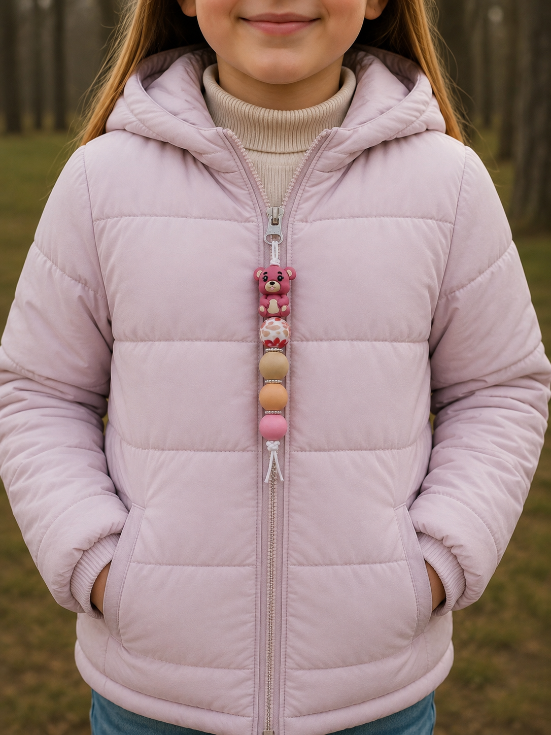Jaszipper beertje "oudroze"