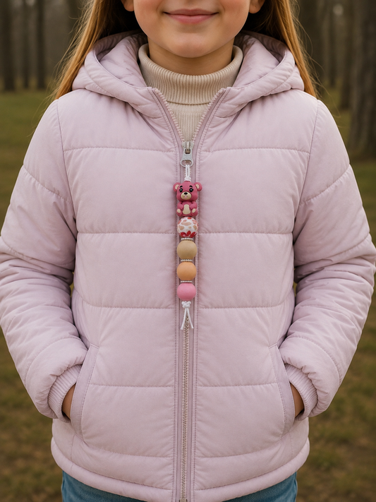 Jaszipper beertje "oudroze"