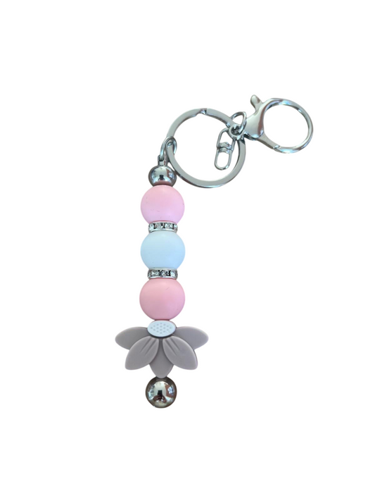 Sleutelhanger (flower) bruin