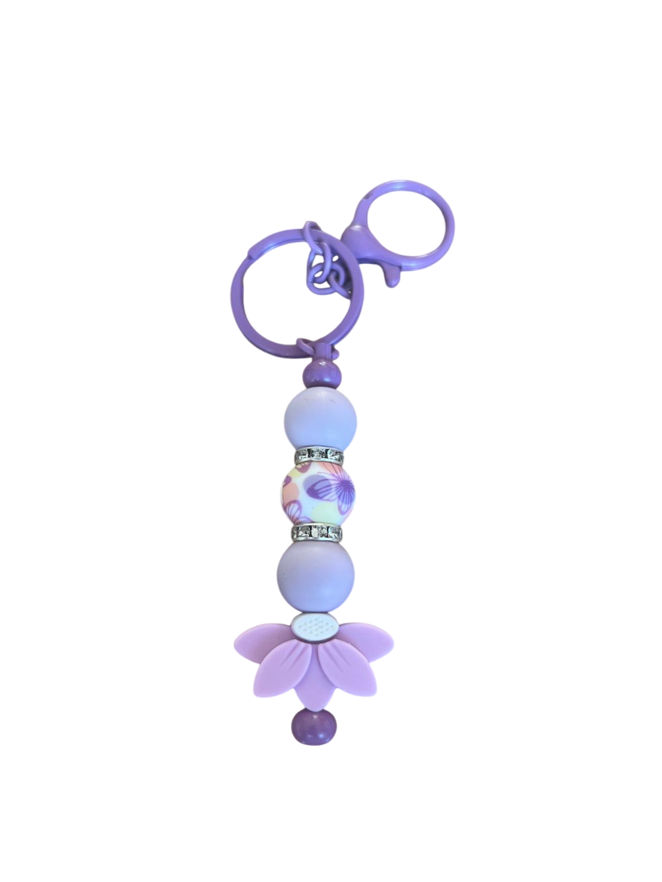 Sleutelhanger (flower) paars