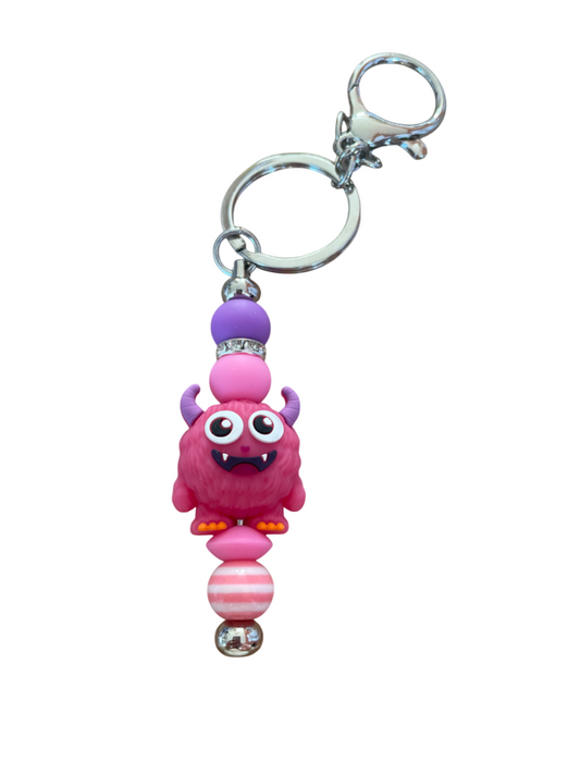 Sleutelhanger (monster) roze