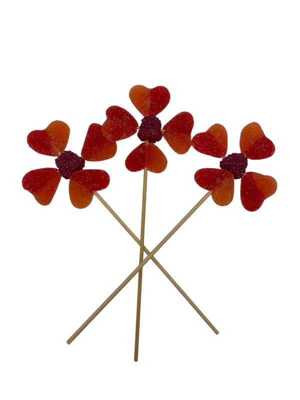 Perzikflower met kaartje