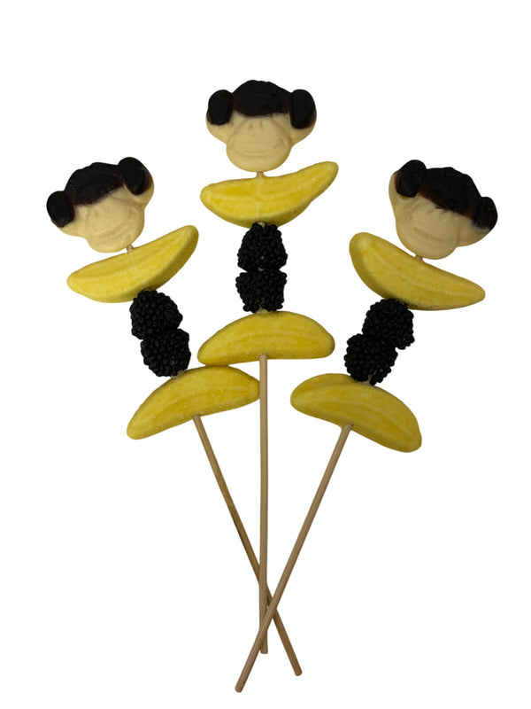 Apekop traktatie met kaartje