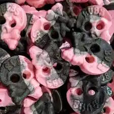 (97) Bubs veggie foam skull raspberry/drop