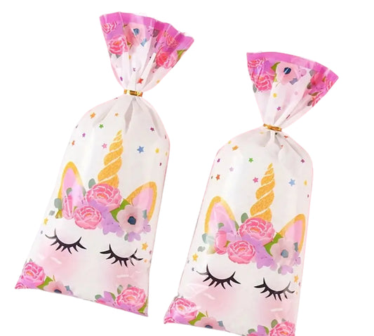Cellofaan zakje Unicorn met schepsnoep
