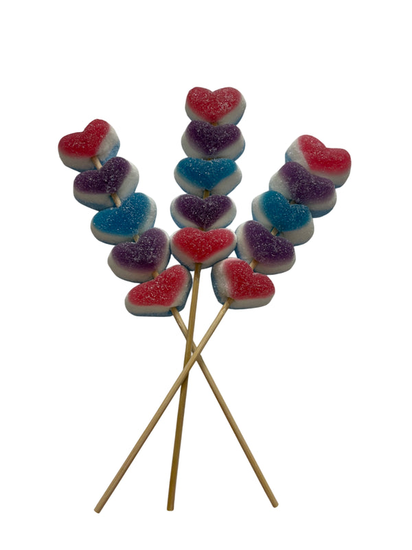 Hartjes traktatie (blauw) met sticker