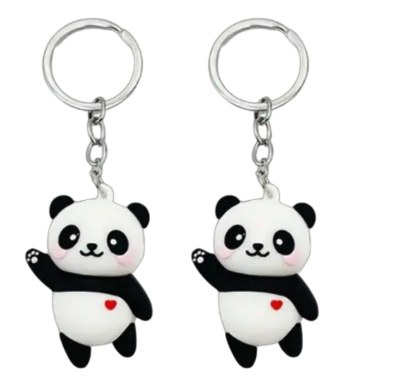 Panda sleutelhanger met snoepsleutels