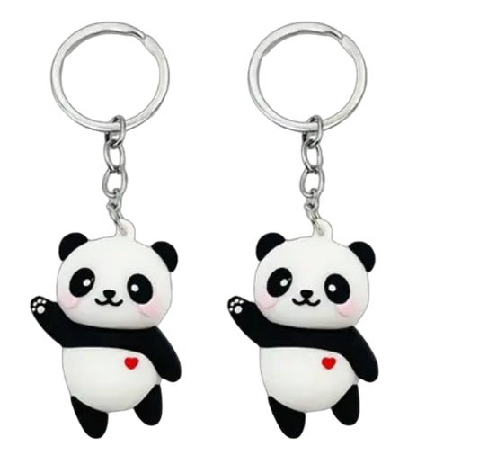 Panda sleutelhanger met snoepsleutels