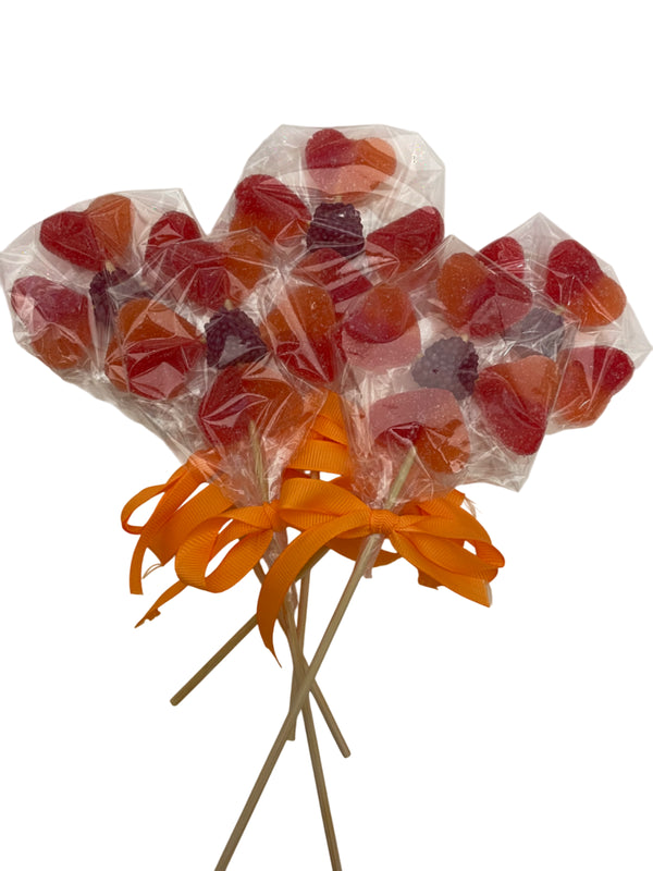 Perzikflower met kaartje