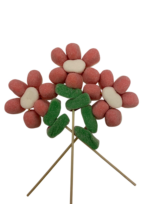 Pinkkisses flower met kaartje