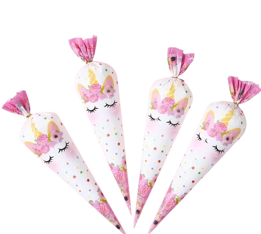 Puntzak Unicorn oogjes met schepsnoep