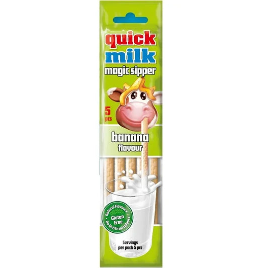 Quick milk magic sipper (rietjes) "banaan"